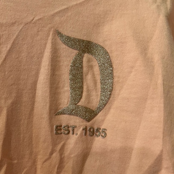 Disney Gold Letter Spirit Jersey Crewneck Sweater - Picture 2 of 8